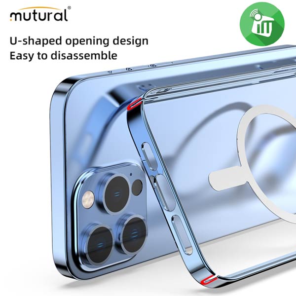 mutural jiantou Series Magnetic Crystal Hard Case iPhone 15 Pro
