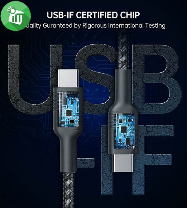 Choetech XCC-1003 PD 60W USB-C to USB-C Cable 1.2M