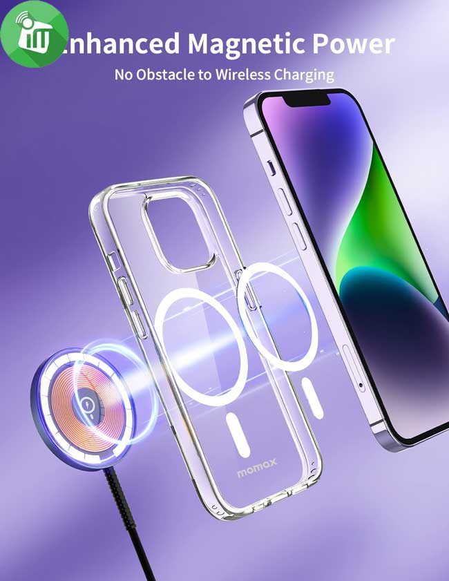 MOMAX Hybrid Lite Magnetic Hard Case For iPhone 14 Plus