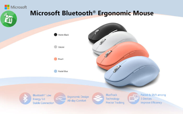 Microsoft Bluetooth Ergonomic Mouse (222-00011)