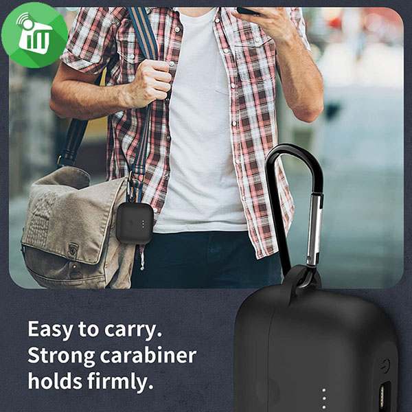 Pod Pocket Silicone Cover For Anker Soundcore Liberty Air 2 with Keychain