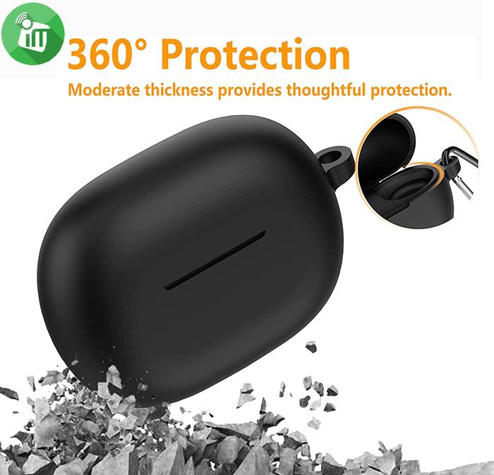 Pod Pocket Silicone Cover For Xiaomi Buds 3 with Keychain
