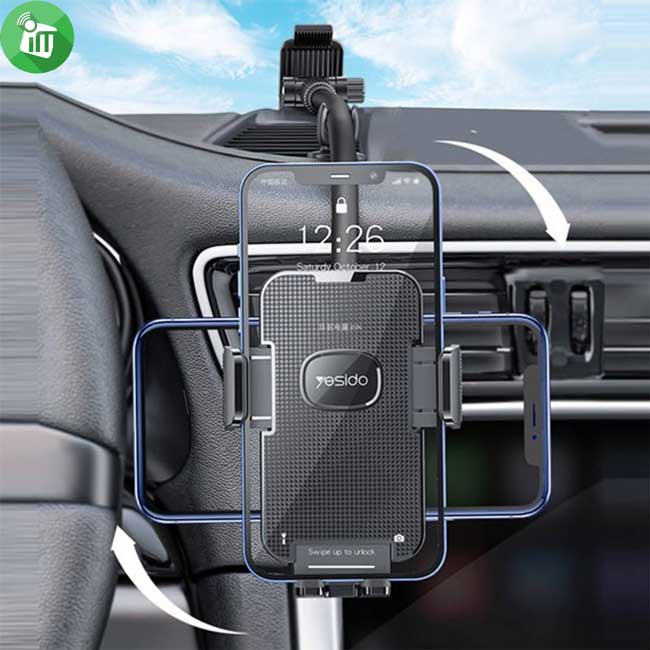 Yesido C137 Adjustable Arm Windshield Car Holder Clamp Base