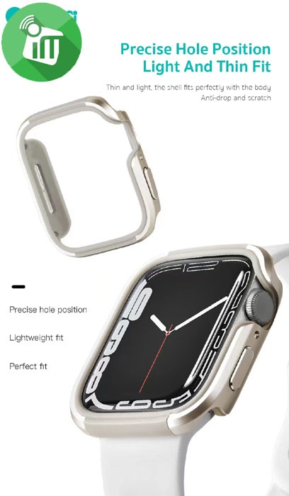 COTEetCI 25007 Metal Blade Protection Case iWatch 7/8 (41mm)