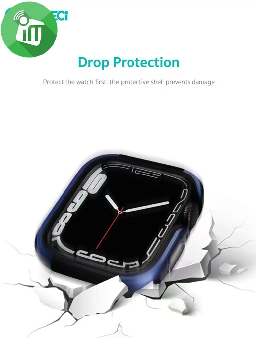 COTEetCI 25007 Metal Blade Protection Case iWatch 7/8 (41mm)