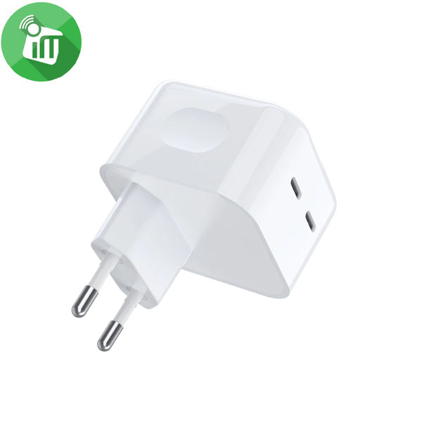 COTEetCI 32106 35W Dual USB-C Port Power Adapter (EU)
