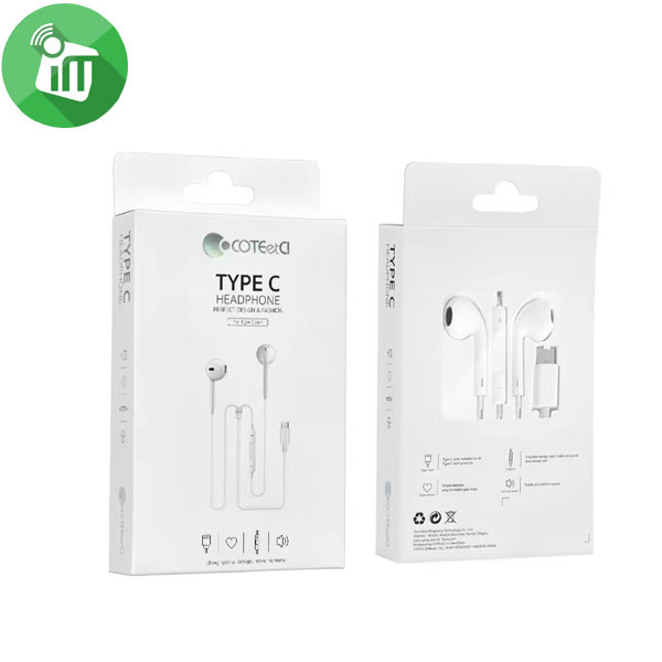 COTEetCI CS5189 Half-in-Ear Wired Stereo Type-C Earphone