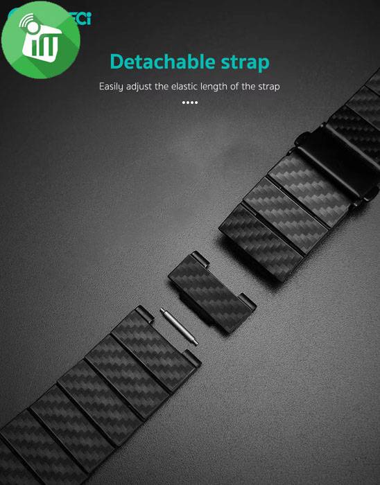 COTEetCI W88 Carbon Fiber Pattern Watch Band (20mm)