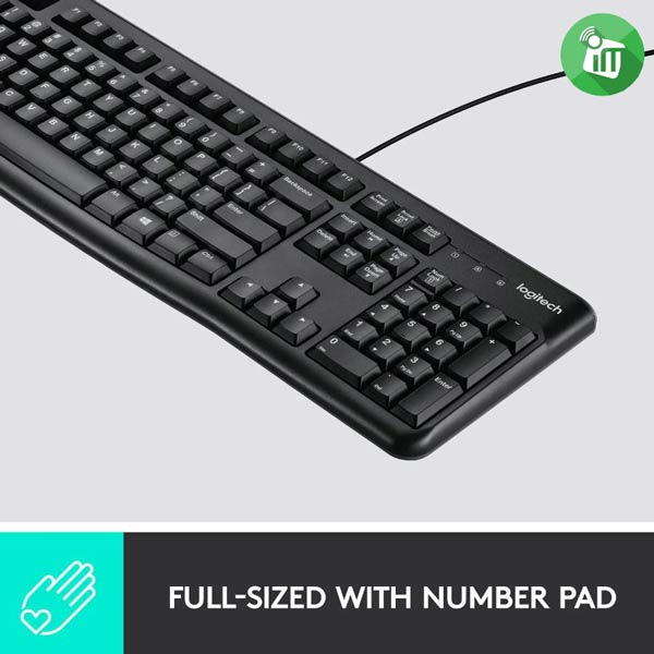 Logitech MK120 Wired Keyboard Mouse Combo