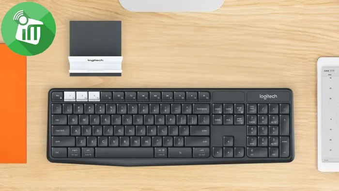 Logitech K375S Multi-Device Wireless Keyboard-US and Stand Combo