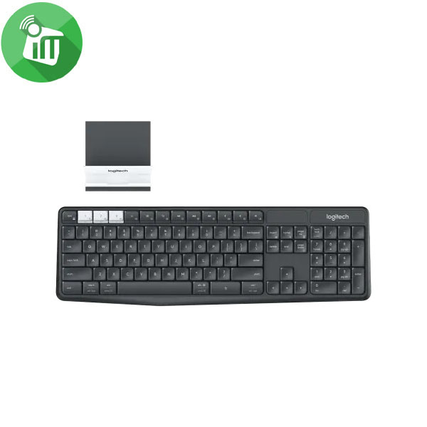 Logitech K375S Multi-Device Wireless Keyboard-US and Stand Combo