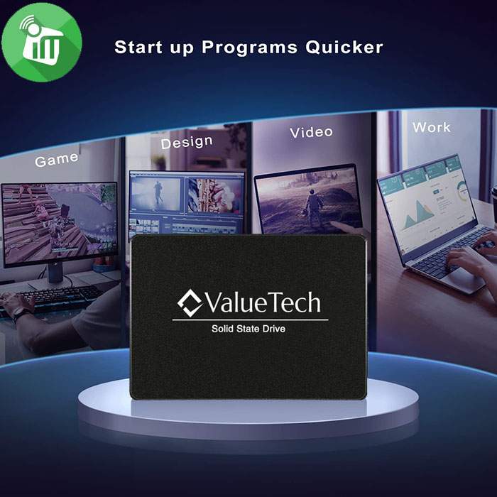 ValueTech Solid State Drive 2.5″ SATA SSD 128GB