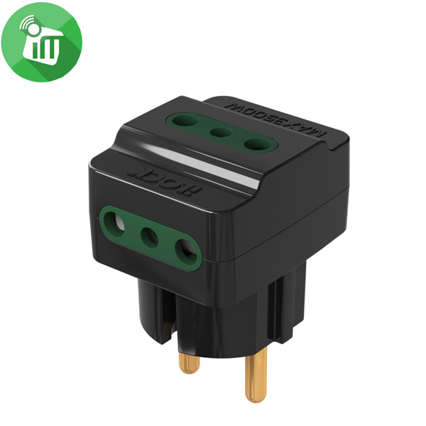 iLock Power 3-Way Wall Outlet Adapter 16A