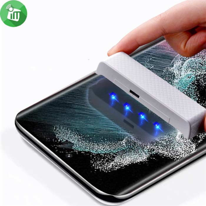 iScreen UV Nano Optics Full Glue Tempered Curved Glass Screen Protector For Samsung Galaxy S23 Ultra