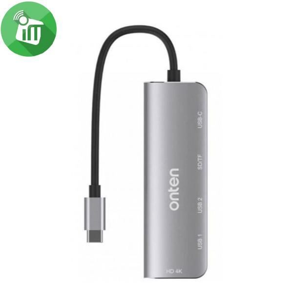 Onten OTN-95116D 6 IN 1 Type-C Multi-Function Dock Station