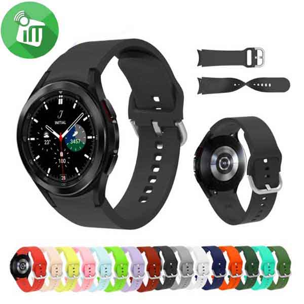 Silicone Sport Release Pin Buckle Band (Samsung Galaxy Watch4 20mm)