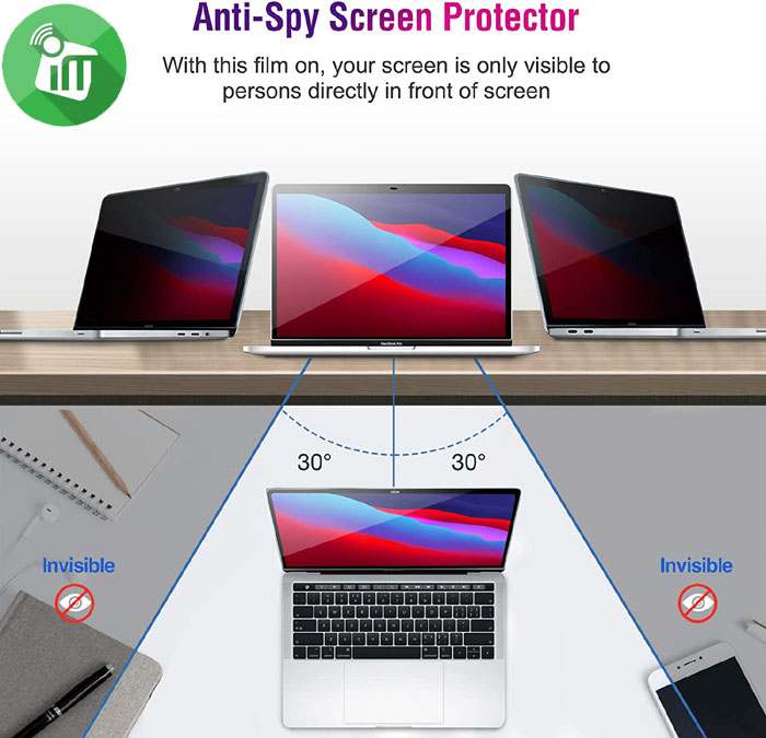 Vmax Screen Shield Privacy Protector For MacBook Pro 13 M1 2020 - M2 2022 (A2338)
