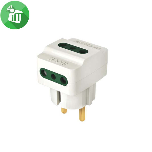 iLock Power 3-Way Wall Outlet Adapter 16A