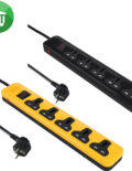 iLock Power Strip 5 Universal Outlets With Overload Switch 3M