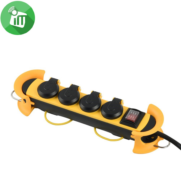 iLock Power Strip Professional 4 Outlets Sockets With IP44 Plug 5M