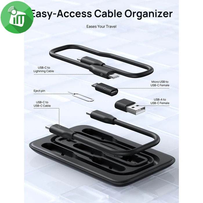 JSAUX OmniCase 7-in-1 USB C Hub Storage Dock Station