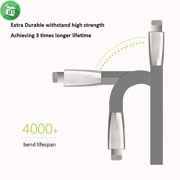 BayaSolo S15I Zinc Alloy Lightning to USB-A Charging Cable 1.5m