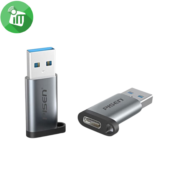 Pisen NJ-H01 USB 3.0 Male to USB-C Female OTG Adapter