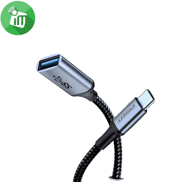 Pisen NJ-TC04 USB-C to USB-A OTG Adapter (15cm) - Image 2