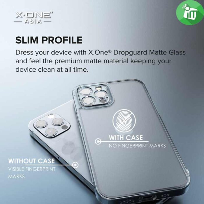 X.One DropGuard Matte Glass Impact Protection Case for iPhone 14 Pro