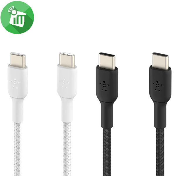 Belkin BOOST CHARGE Braided USB-C to USB-C Cable (3.3FT/1M)