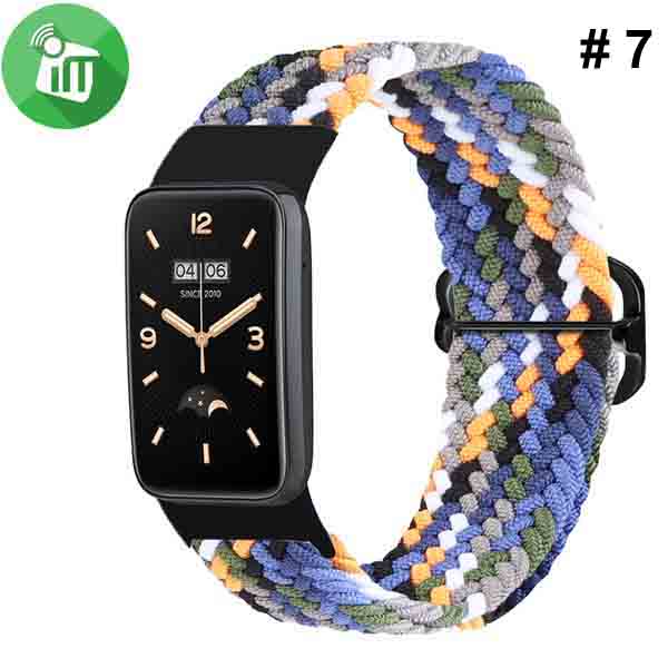 Braided Matching Colors Elastic Adjustable Strap Band Xiaomi Mi Smart Band 7 Pro - Image 6