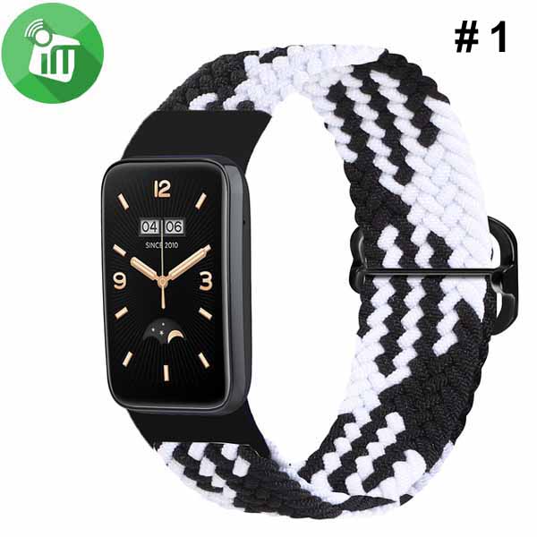 Braided Matching Colors Elastic Adjustable Strap Band Xiaomi Mi Smart Band 7 Pro - Image 3