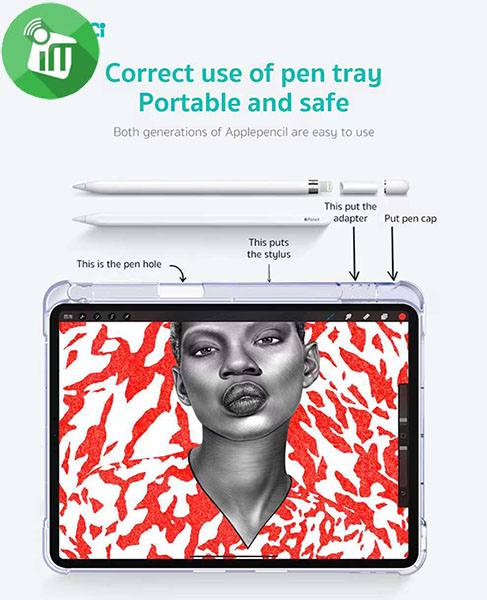 COTEetCI Tri-Fold Pen Slot Side Sticker Protective Case iPad 10.9 10th