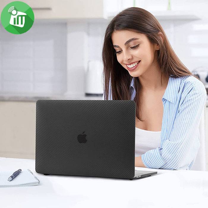 DDC Carbon Fiber Textured Shell Case For Macbook Air 13 M2 (A2681)