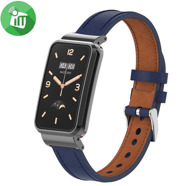 Leather Strap Band With Case Xiaomi Mi Smart Band 7 Pro - Image 2
