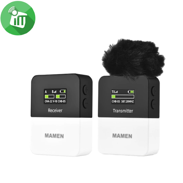 Mamen KT-W1 PRO UHF Wireless Microphone System (1to1)