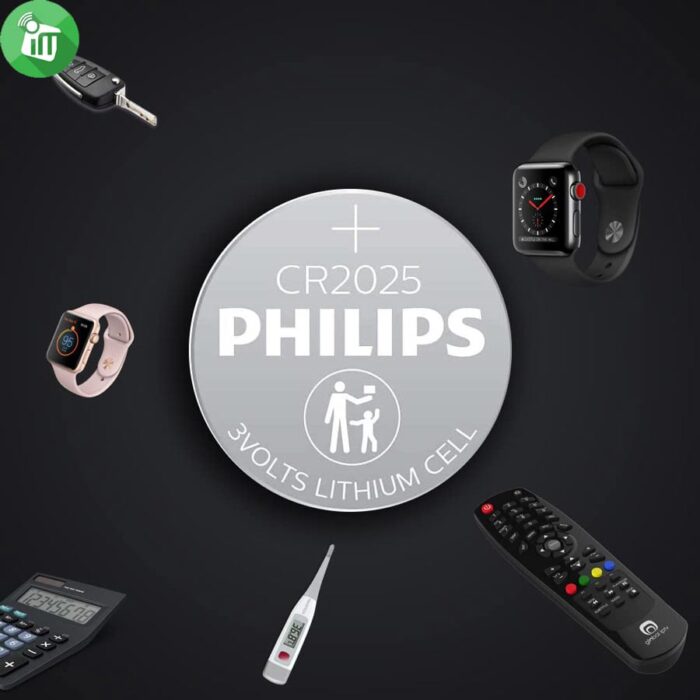 Philips Lithium Battery CR2025 – 3V 1PCS
