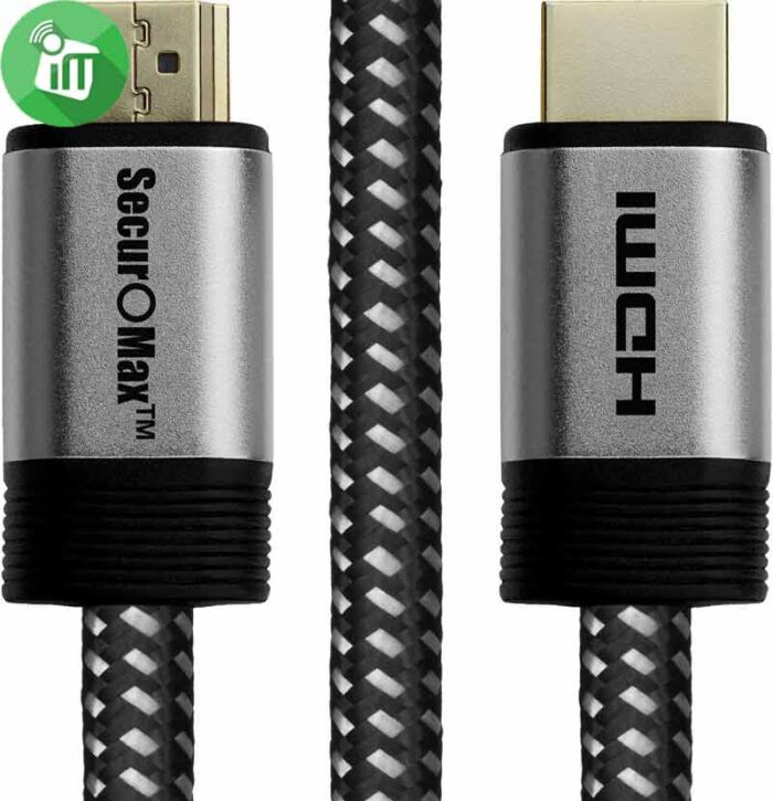 SecurOMax HDMI 2.0 High Definition 4K60Hz Braided Cable (1.8M6ft)