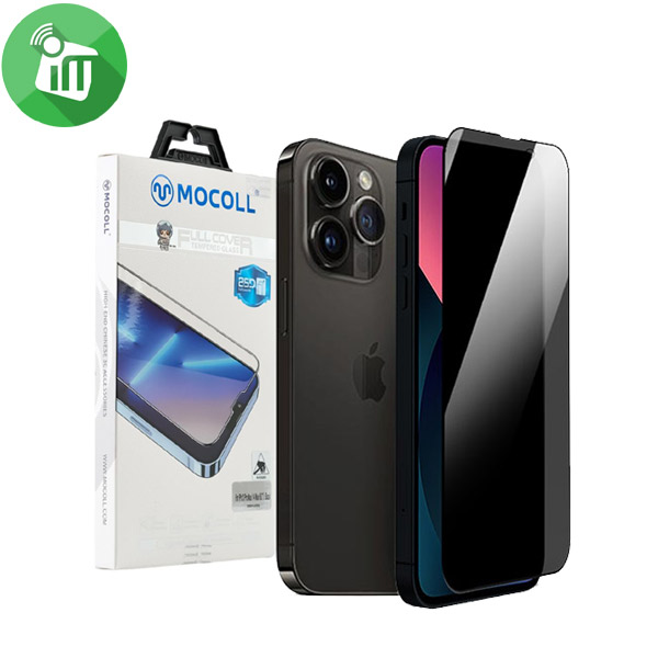 Mocoll Golden Shield Series 2.5D Full Cover Privacy Screen Protector For iPhone 14 Pro Max