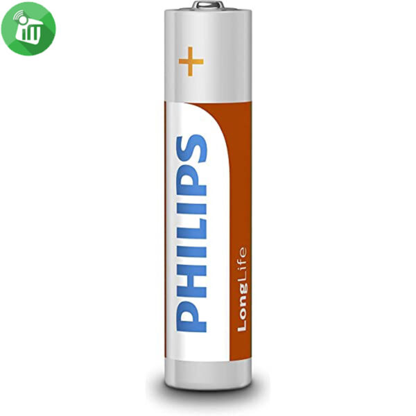 Philips 2PCS AAA Longlife Zinc Battery 1.5V