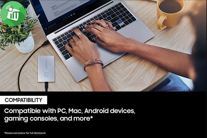 Samsung Portable External SSD T7 Touch USB 3.2 1TB