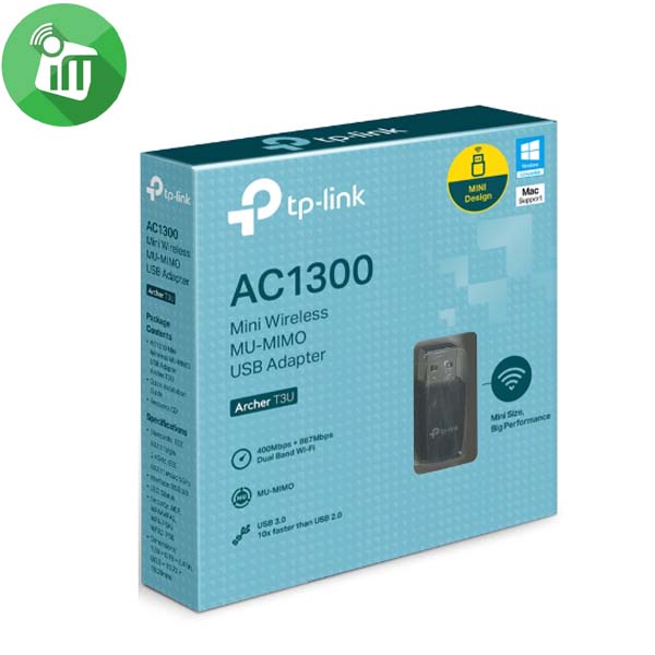 TP-Link AC1300 Mini Wireless MU-MIMO USB Adapter (Archer T3U) - Image 2