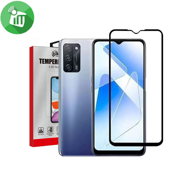 Vmax Screen Protector 2.5D Full Glue Full cover Tempered Glass For Oppo A55 5G