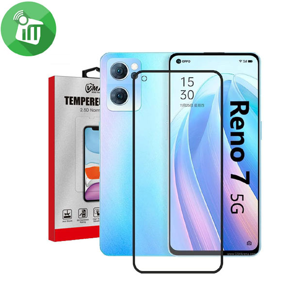 Vmax Screen Protector 2.5D Full Glue Full cover Tempered Glass For Oppo Reno7 5G