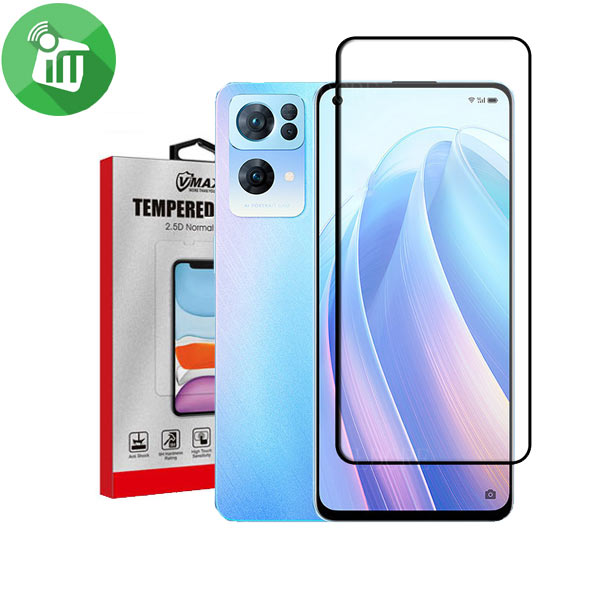 Vmax Screen Protector 2.5D Full Glue Full cover Tempered Glass For Oppo Reno7 Pro 5G
