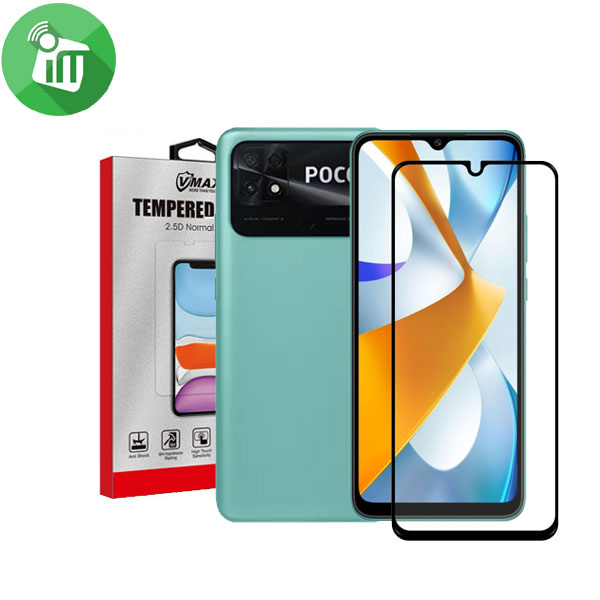 Vmax 2.5D Full Glue Full cover Glass Screen Xiaomi Poco C40 4G