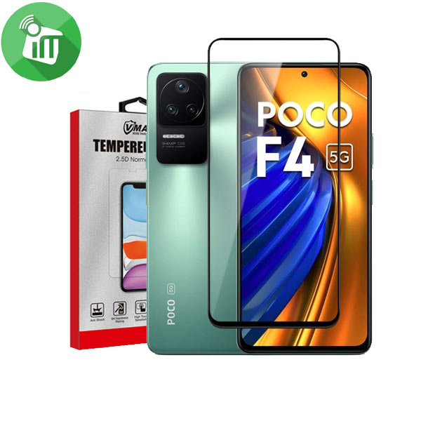 Vmax Screen Protector 2.5D Full Glue Full cover Tempered Glass For Xiaomi Poco F4 5G