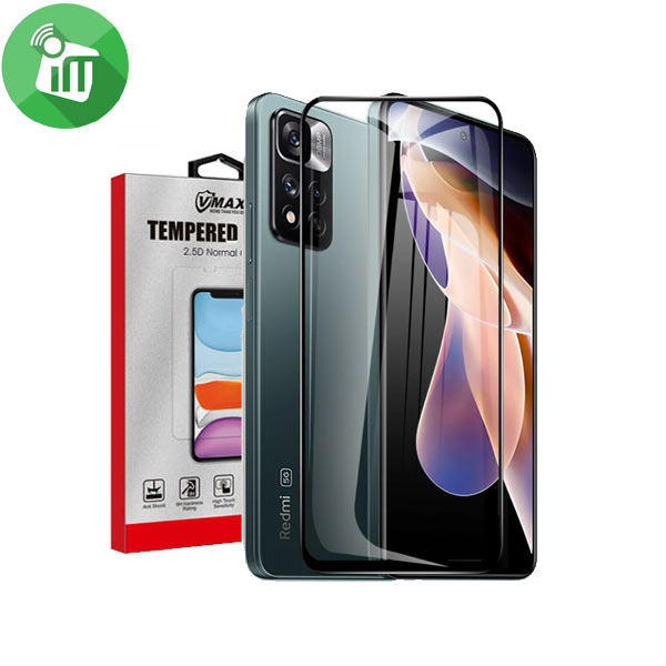 Vmax Screen Protector 2.5D Full Glue Full cover Tempered Glass For Xiaomi Redmi Note 11 pro Plus 5G