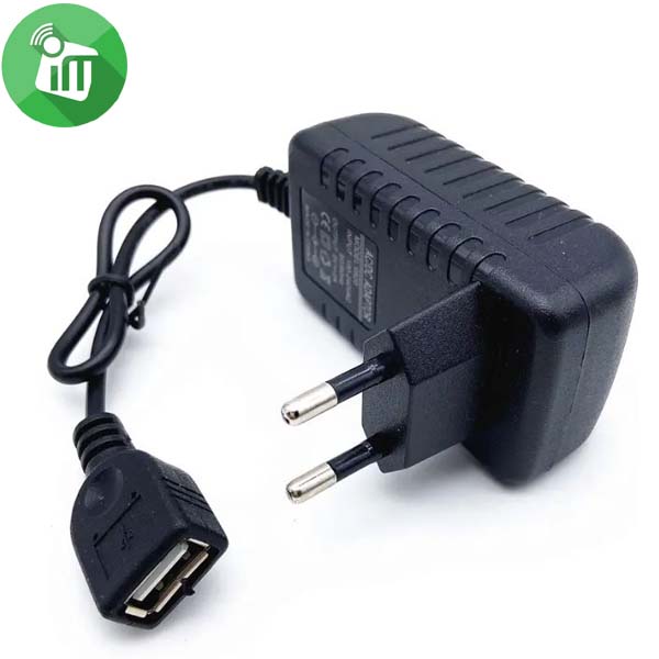 AC/DC Plug USB Wall Charger 24W (12V/2A)