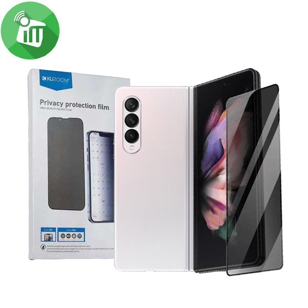 KuZoom 9D Privacy Glass Film Screen Protector Samsung Galaxy Z Fold3 5G